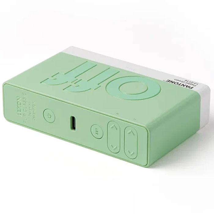 LEXON x Pantone Flip Klasik Şarj Edilebilir Alarm Saat Mint