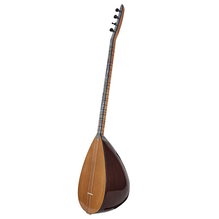 Çınar Ağacı Gövde Sedef Klavye Uzun Sap Bağlama