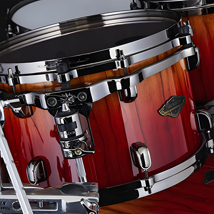 TAMA WBS52RZBBS-VBF Starclassic Walnut/Birch Vermilion Bosse Fonce Fade 5 Parça (22B/10T/12T/14F/16F) Akustik Davul Seti