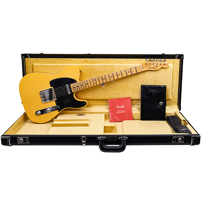 Fender Custom Shop B2 1952 Telecaster Journeyman Relic Aged Nocaster Blonde Elektro Gitar