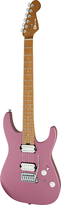 Charvel Pro-Mod DK24 HH 2PT Karamelize Akçaağaç Klavye Satin Burgundy Mist Elektro Gitar