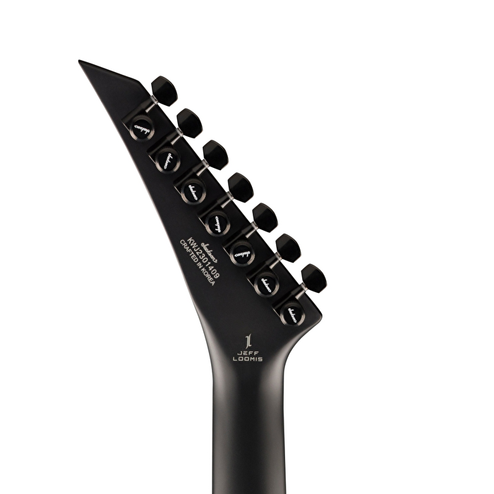 Jackson Pro Serisi Jeff Loomis Soloist SL7 HT Sabit Köprü Abanoz Klavye Satin Black Ash 7 Telli Elektro Gitar