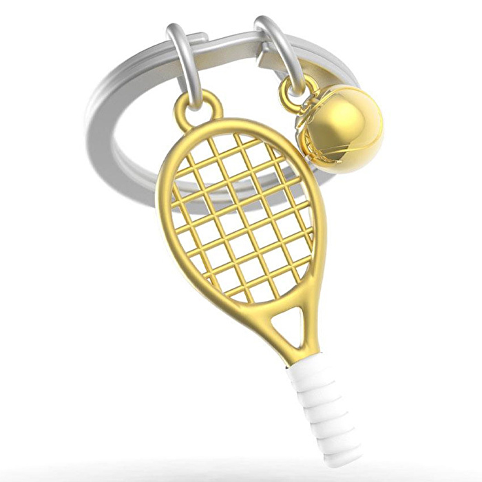 METALMORPHOSE Tenis Raketi Anahtarlık Gold
