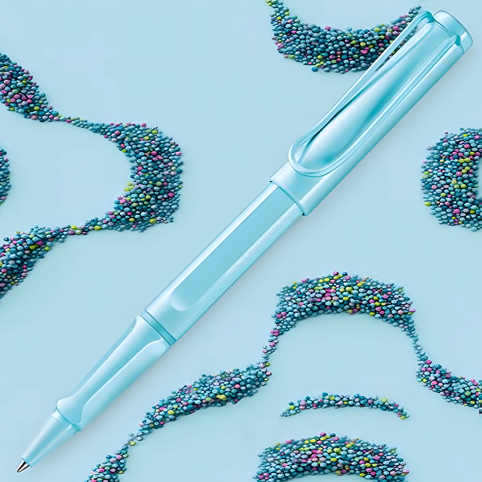 LAMY Safari 2023 Özel Üretim Rengi Roller Kalem Aquasky Refili Mavi