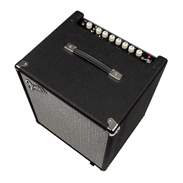 Fender Rumble 100 Siyah/Gümüş Bas Gitar Amfisi