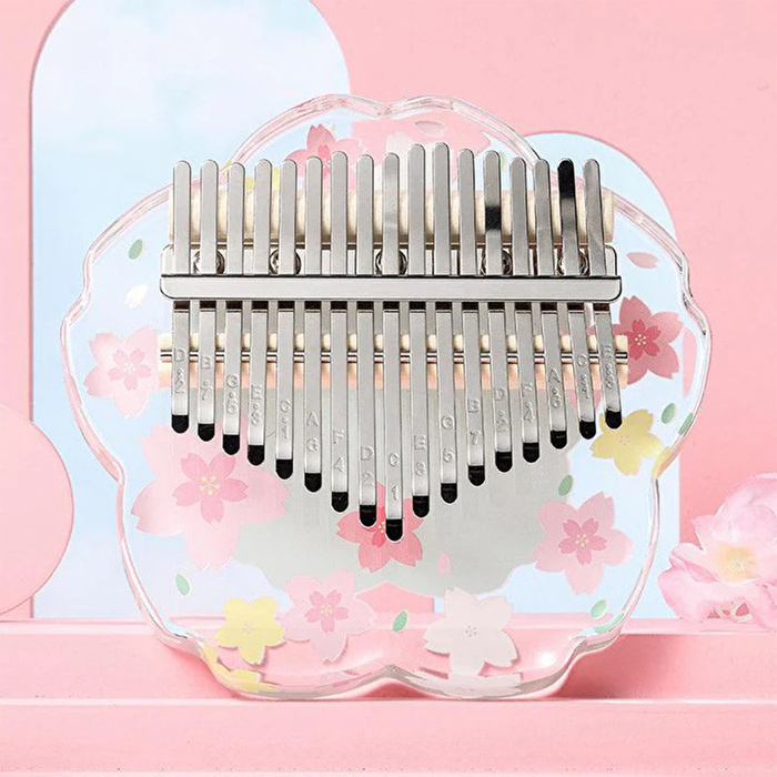 YOGIXO Kalimba 21 Notalı - Akrilik Yeşil Sakura