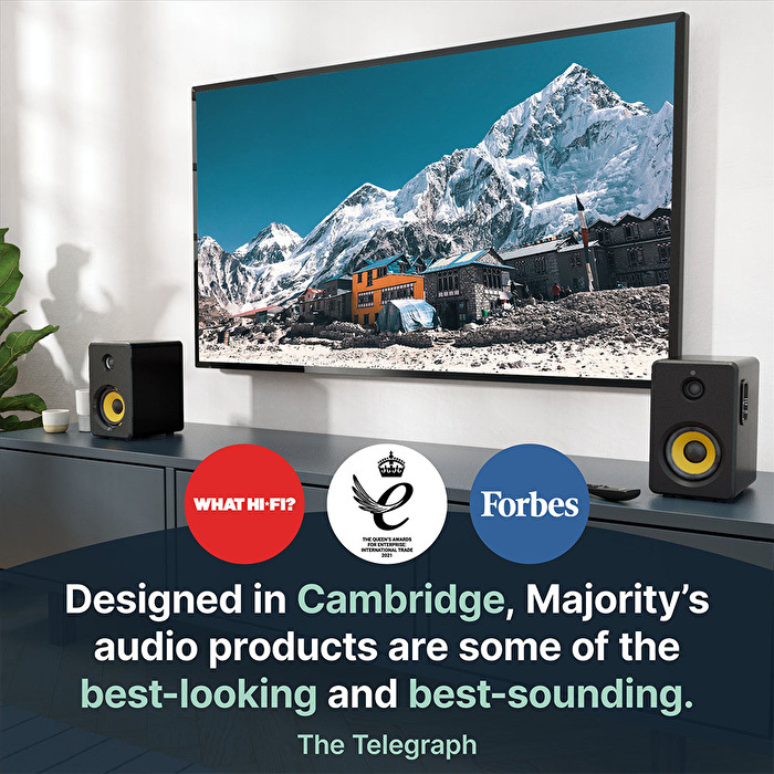 MAJORITY D40x Raf Tipi Hoparlör (BT, USB, AUX, RCA)