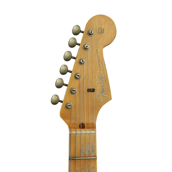 FENDER Custom Shop 1957 Stratocaster Heavy Relic Akçaağaç Klavye Nocaster Blonde Elektro Gitar