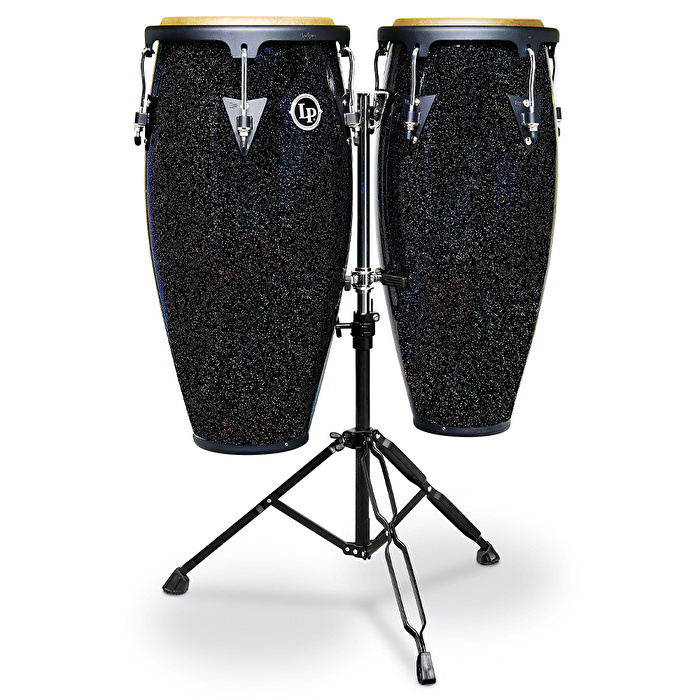 LP LPA646-BM SANTANA ASPIRE 10-11 Oak Black Magic İkili Stand Dahil CONGALAR Set