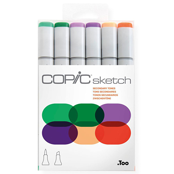 COPIC Sketch 6'lı set Secondary Tones