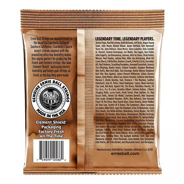 Ernie Ball P02143 Earthwood Custom Med Phosphor Bronz 12,5-56 Akustik Gitar Tel Seti