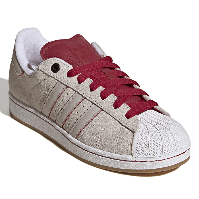ADIDAS Superstar II Beyaz / Kırmızı Unisex Ayakkabı