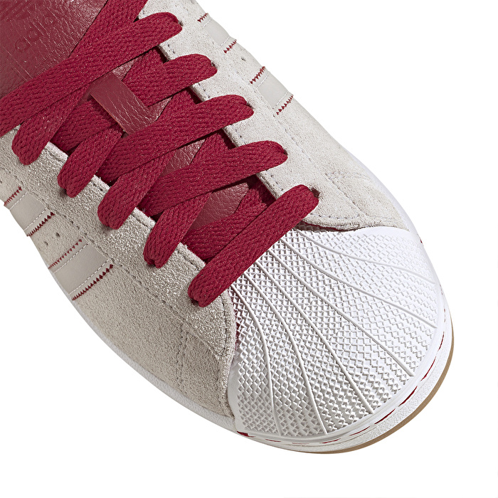 ADIDAS Superstar II Beyaz / Kırmızı Unisex Ayakkabı