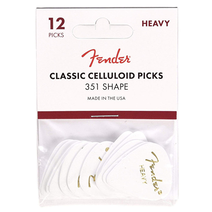 Fender 351 Shape Heavy Beyaz Pena (12 Adet)