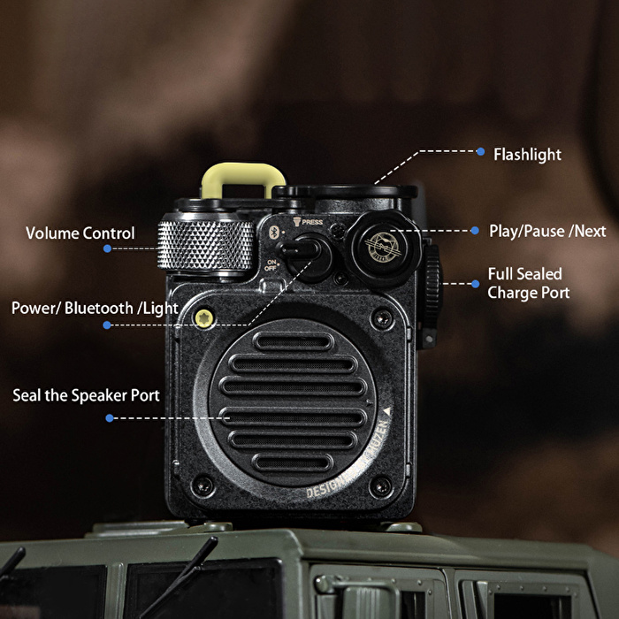 MUZEN Wild Mini - Yeşil Outdoor Taşınabilir Bluetooth Hoparlör
