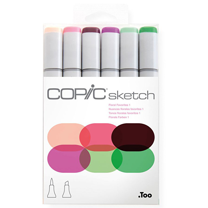 COPIC Sketch 6'lı set Floral Favorites 1