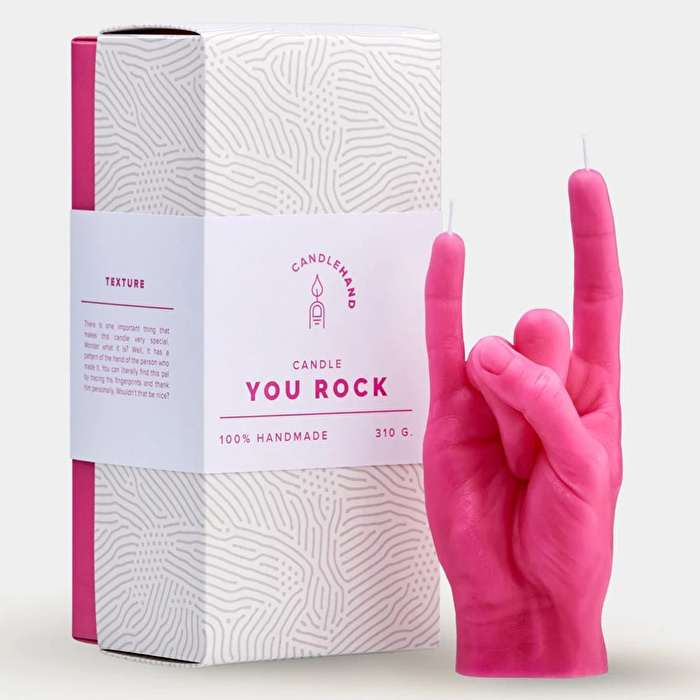 CANDLE HAND You Rock Mum Pembe