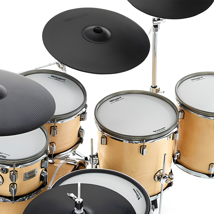 ROLAND VAD716 V-Drums Acoustic Design Gloss Natural Elektronik Davul Seti