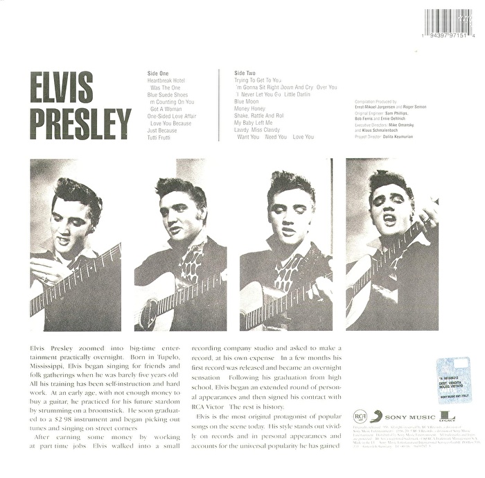 Elvis Presley – Elvis Presley (2015 Reissue, Whire Vinyl)