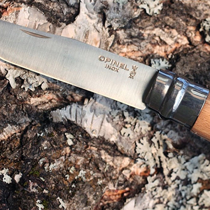 OPINEL Inox 10 No Kayın Saplı Paslanmaz Çelik Çakı