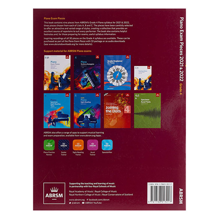 Piano Exam Pieces 2021 & 2022 Grade4