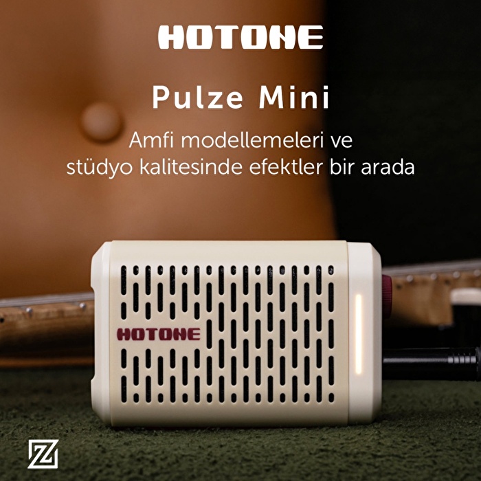Hotone Pulze Mini Beyaz Elektro Gitar Amfisi