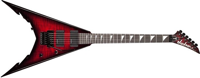 Jackson Corey Beaulieu Artist Serisi USA KV6 Abanoz Klavye Trans Red Hard Case Elektro Gitar
