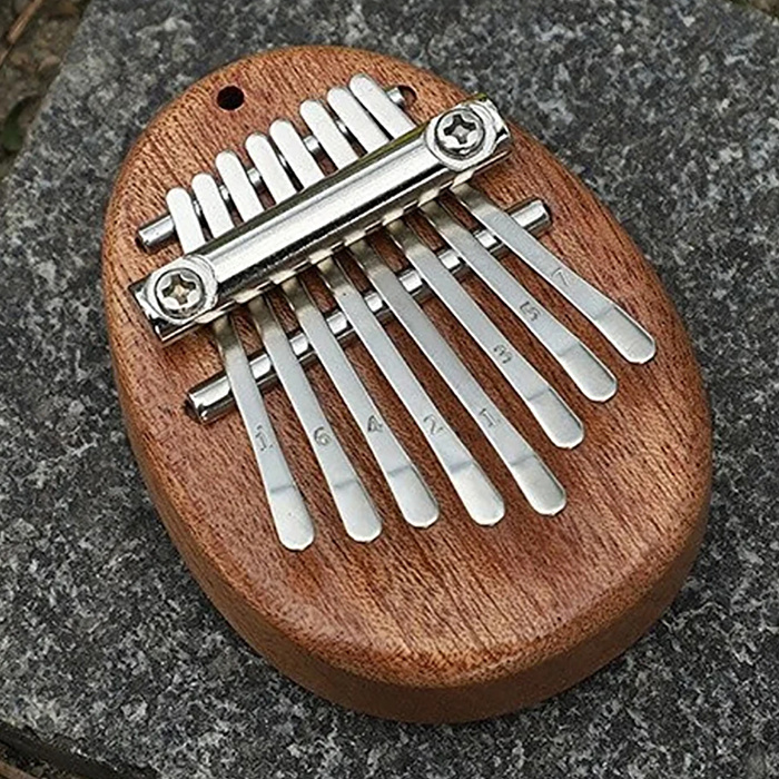 YOGIXO Mini Kalimba 8 Notalı - Ahşap Elips