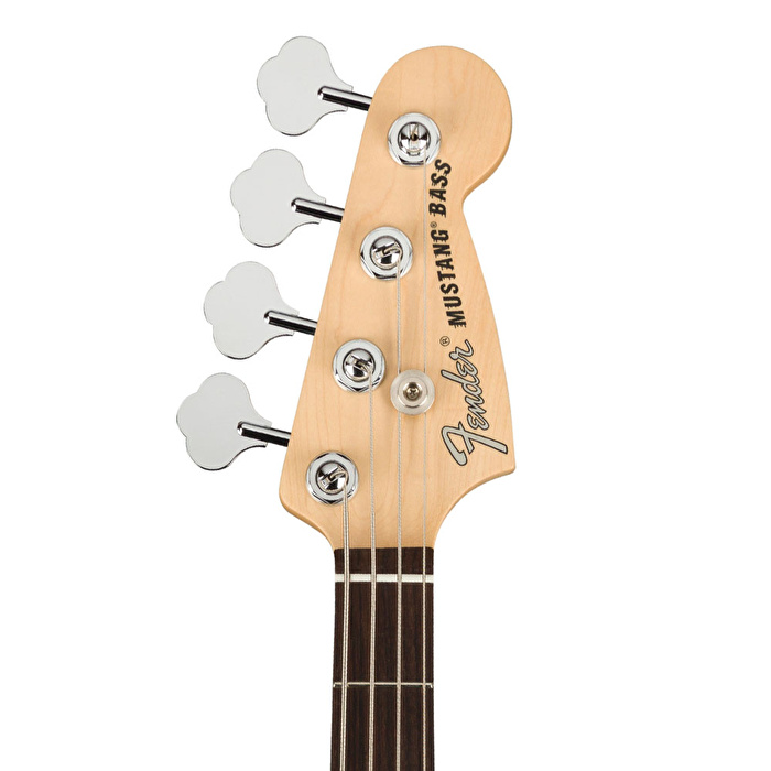 Fender American Performer Mustang Bass Gülağacı Klavye Arctic White Bas Gitar