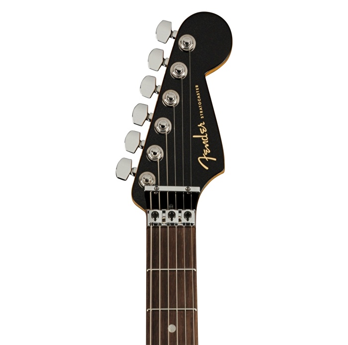 Fender American Ultra Luxe Stratocaster Floyd Rose HSS Gülağacı Klavye Mystic Black Elektro Gitar