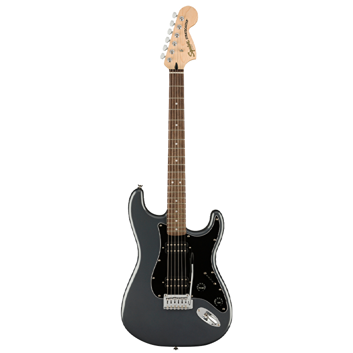 Squier Affinity Stratocaster HH Laurel Klavye Charcoal Frost Metallic Elektro Gitar