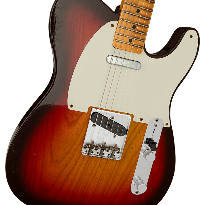 Fender Custom Shop B2 1958 Telecaster Journeyman Relic Wide Fade 3 Ton Sunburst Elektro Gitar