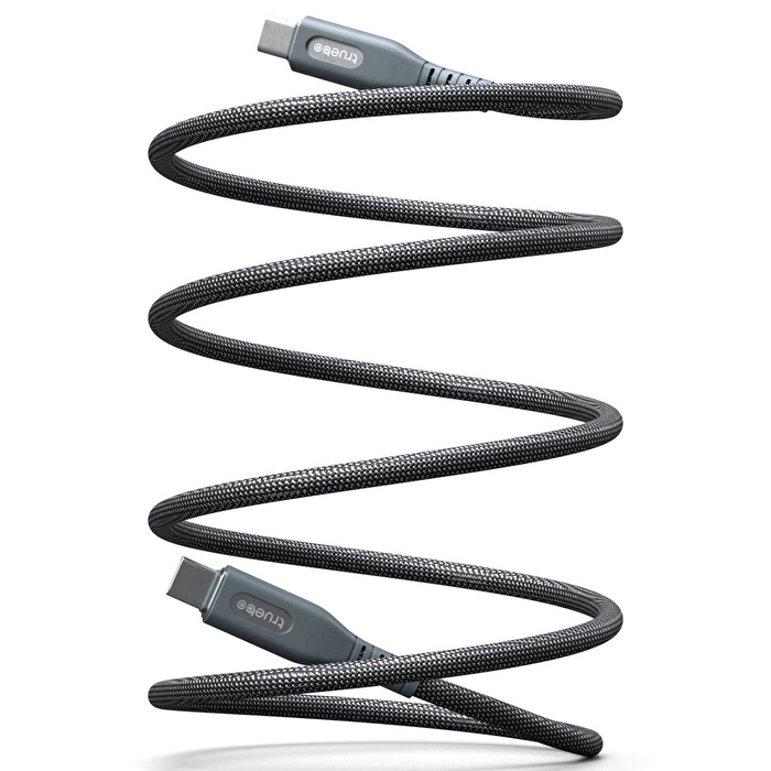 TRUEBO MagneticPro Dayanıklı Şarj ve Veri Kablosu - Siyah