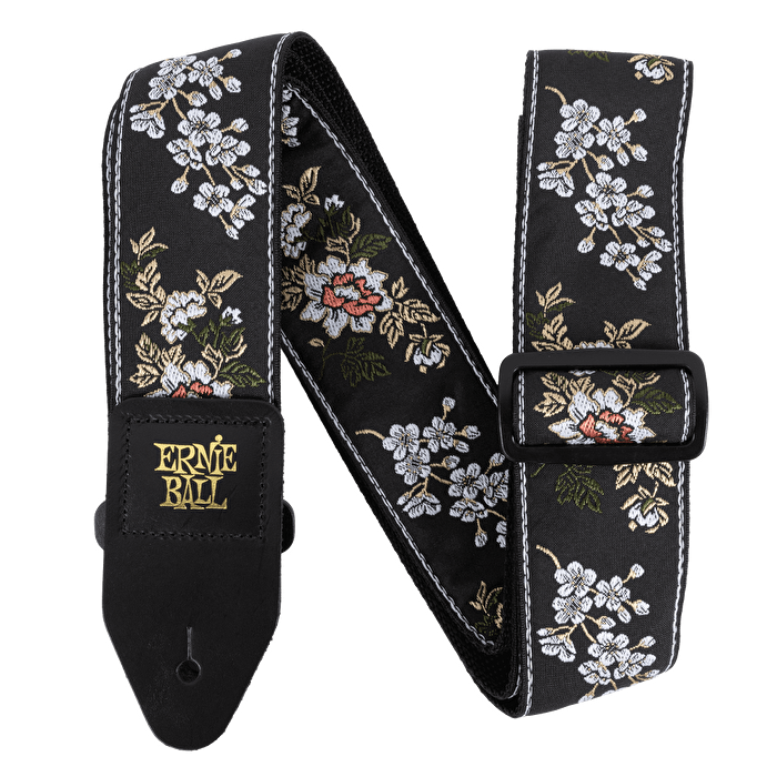 Ernie Ball Classic Jacquard Gitar Askısı - White Blossom