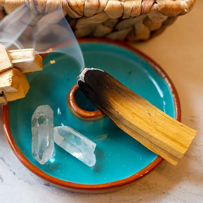 YOGIXO Palo Santo Tütsülük - Yeşil Kahve Kontürlü