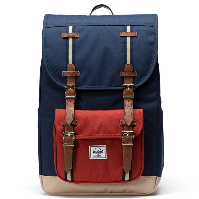 HERSCHEL Lite America™ Mid Backpack Black Iris/Red Ochre/Twill Çanta