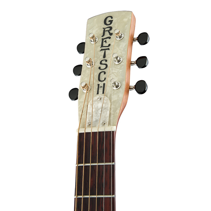 Gretsch G9201 Honey Dipper Round-Neck Brass Body Biscuit Cone Guitar Shed Roof Finish Resonator Gitar