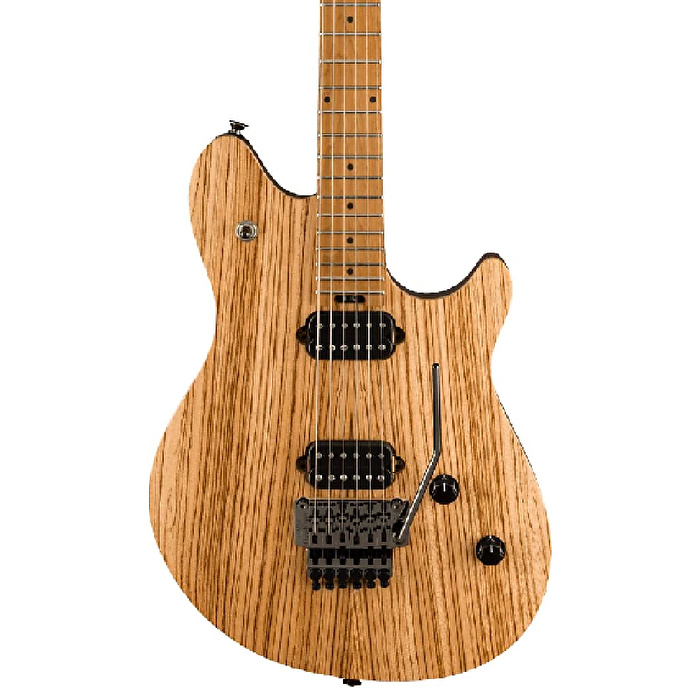 EVH Wolfgang WG Standard Exotic Zebrawood Baked Akçaağaç Klavye Natural Elektro Gitar