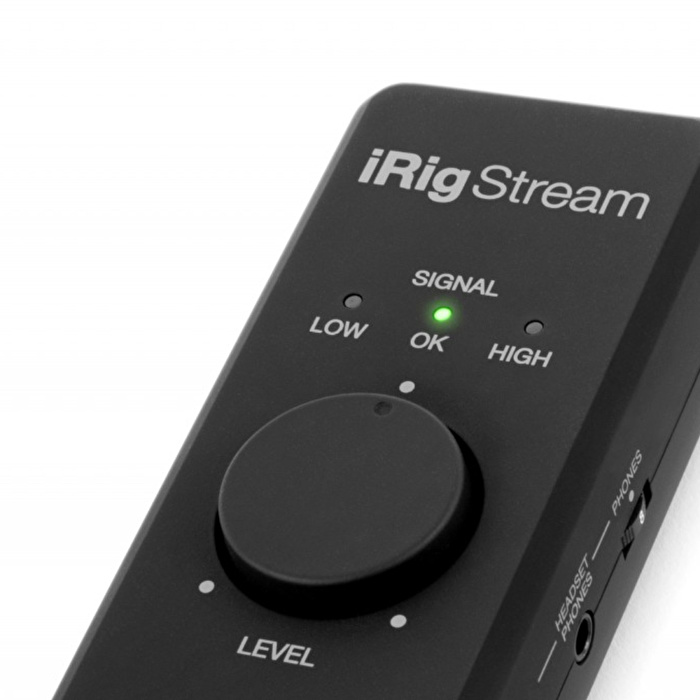 IK Multimedia iRig Stream iPhone, iPad ve Mac/PC için Canlı Yayın Ses Kartı