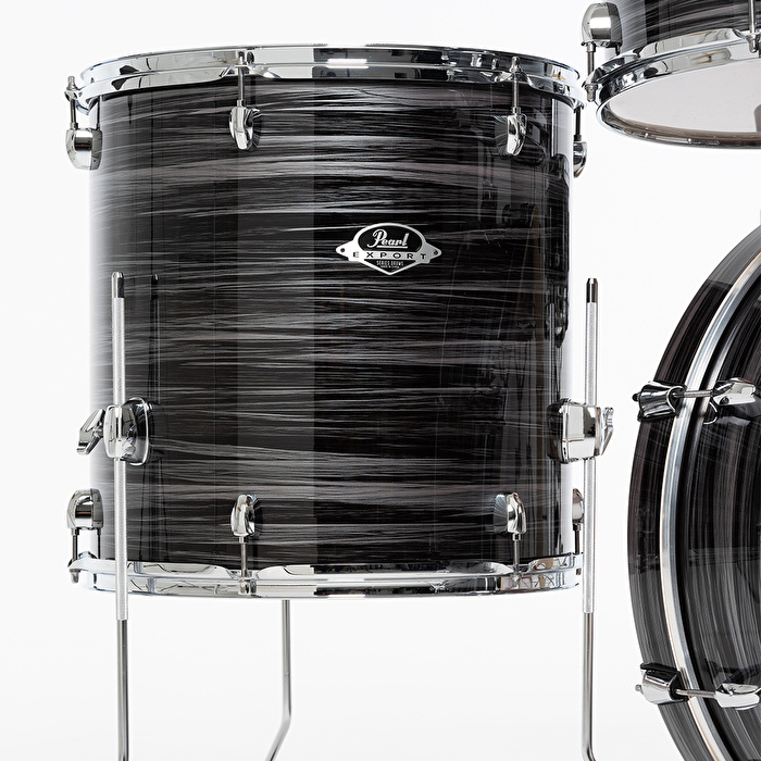 PEARL EXX725SBR/C778 Export EXX Graphite Silver Twist 5 Parça (22B/10T/12T/16F/14S) HWP-834 Aksam Setli ve Sabian SBR Zil Setli Akustik Davul Seti
