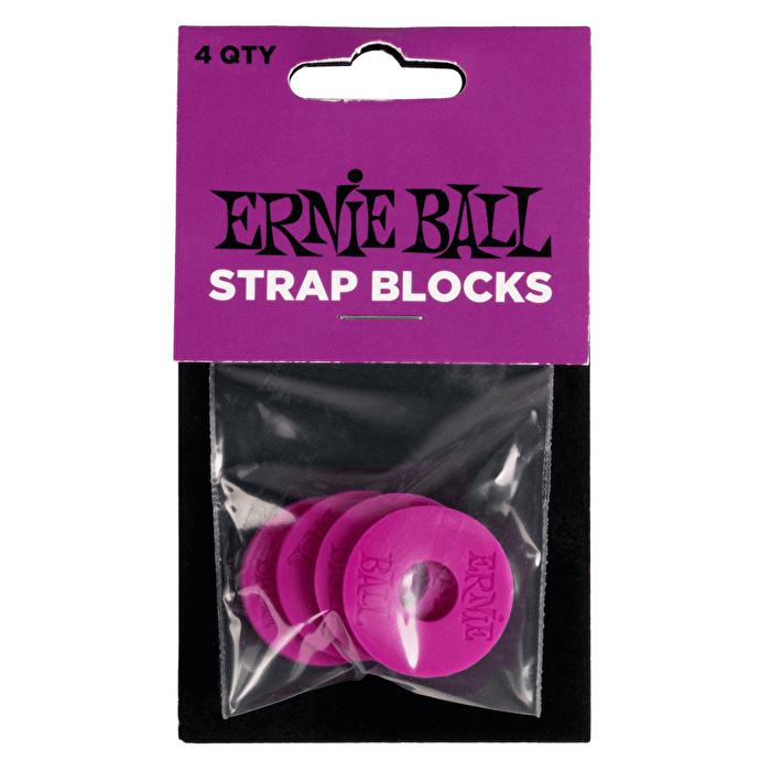 ERNIE BALL P05618 Strap Blocks 4PK Purple