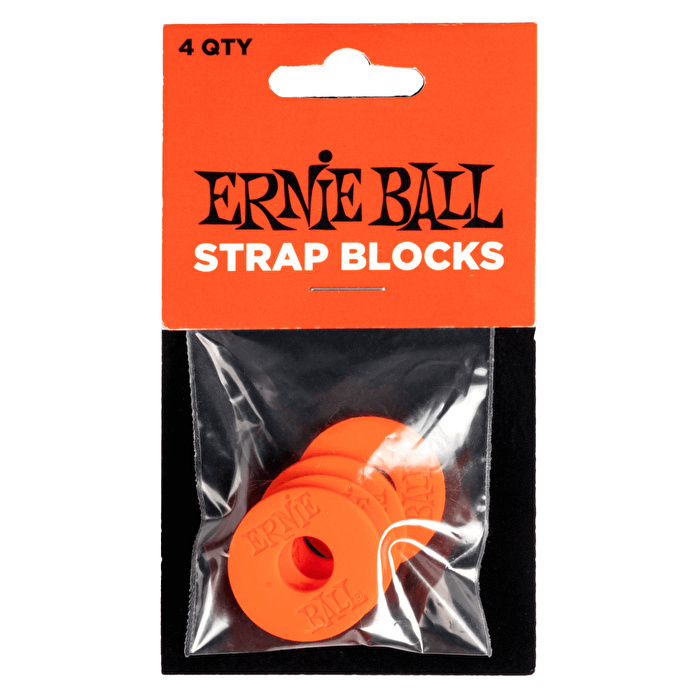 ERNIE BALL P05620 Strap Blocks 4PK Sthb Red