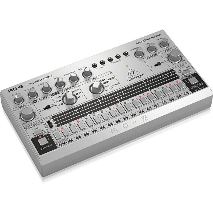 BEHRINGER RD-6-SR RHYTHM DESIGNER Analog Davul Makinesi (Gümüş Gri)