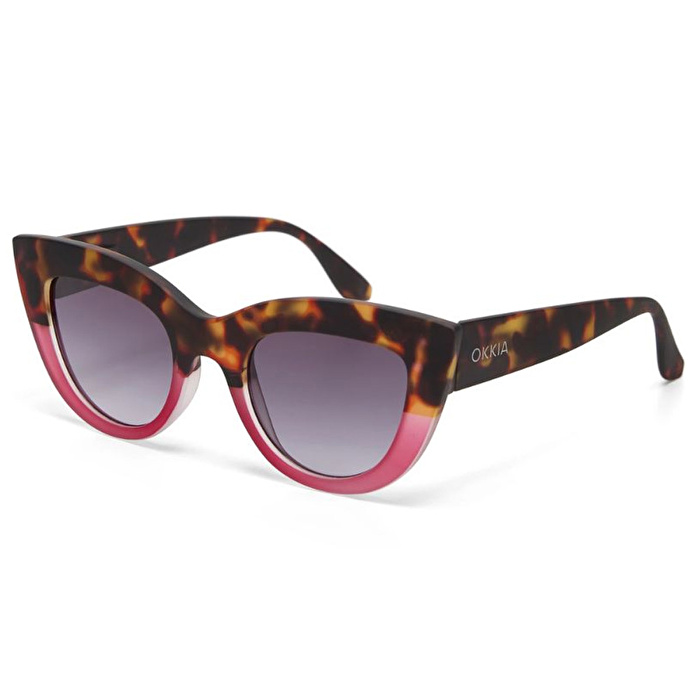 OKKIA Claudia Big Cat Güneş Gözlüğü Pink Havana