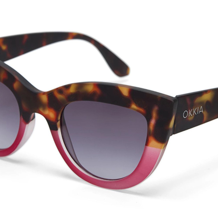 OKKIA Claudia Big Cat Güneş Gözlüğü Pink Havana