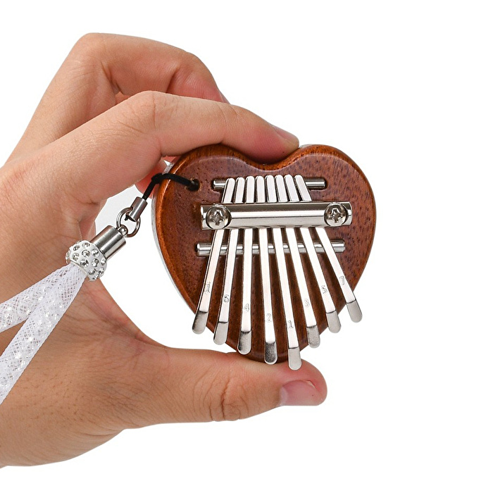 YOGIXO Mini Kalimba 8 Notalı - Ahşap Kalp