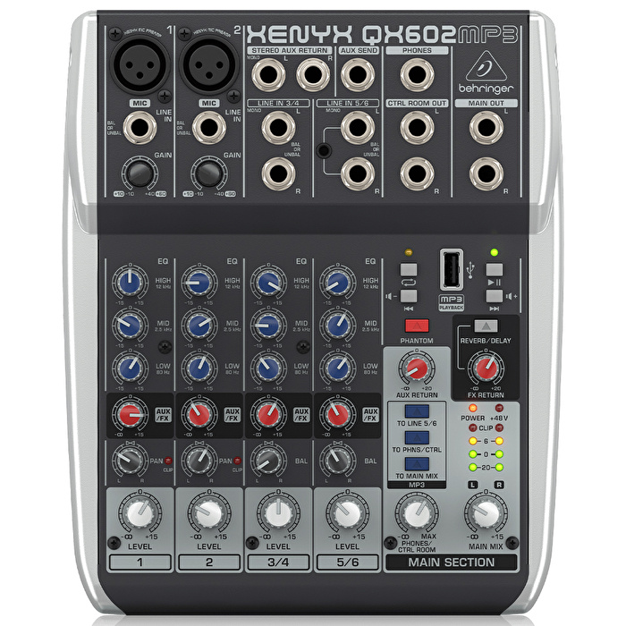 BEHRINGER XENYX QX602MP3 / Analog Mikser