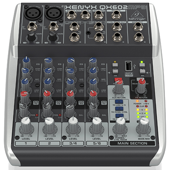 BEHRINGER XENYX QX602MP3 / Analog Mikser