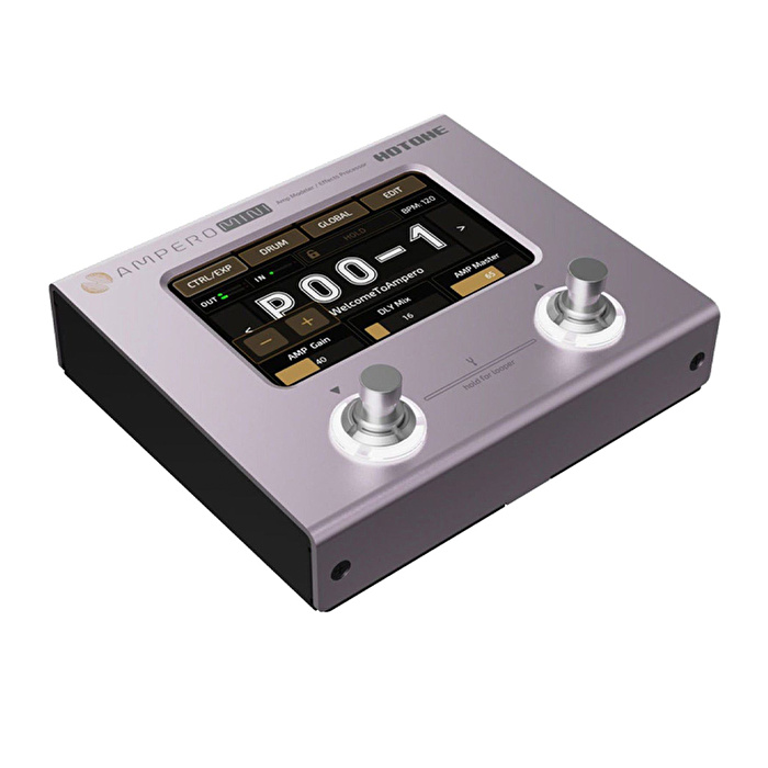 Hotone MP-50PT Ampero Mini (Purple Taro) Amp Modeler & Effects Processor, (9V Adaptör Dahil)
