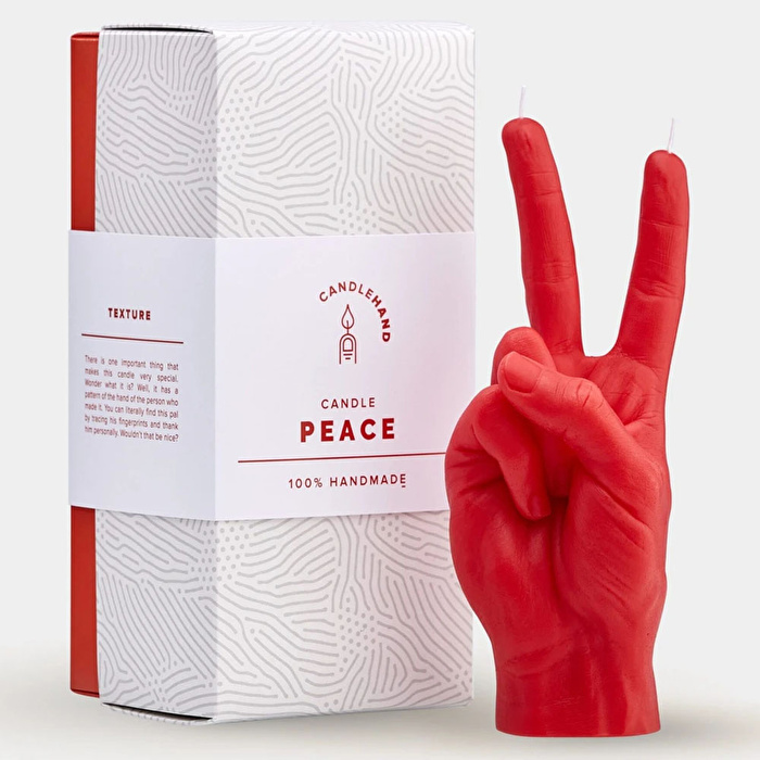 CANDLE HAND Peace Mum Kırmızı